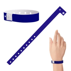Plastic Wristbands - Navy (100 PACK)