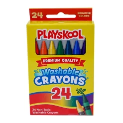 Playskool Washable Crayons 3.75" 24 Count (EACH)