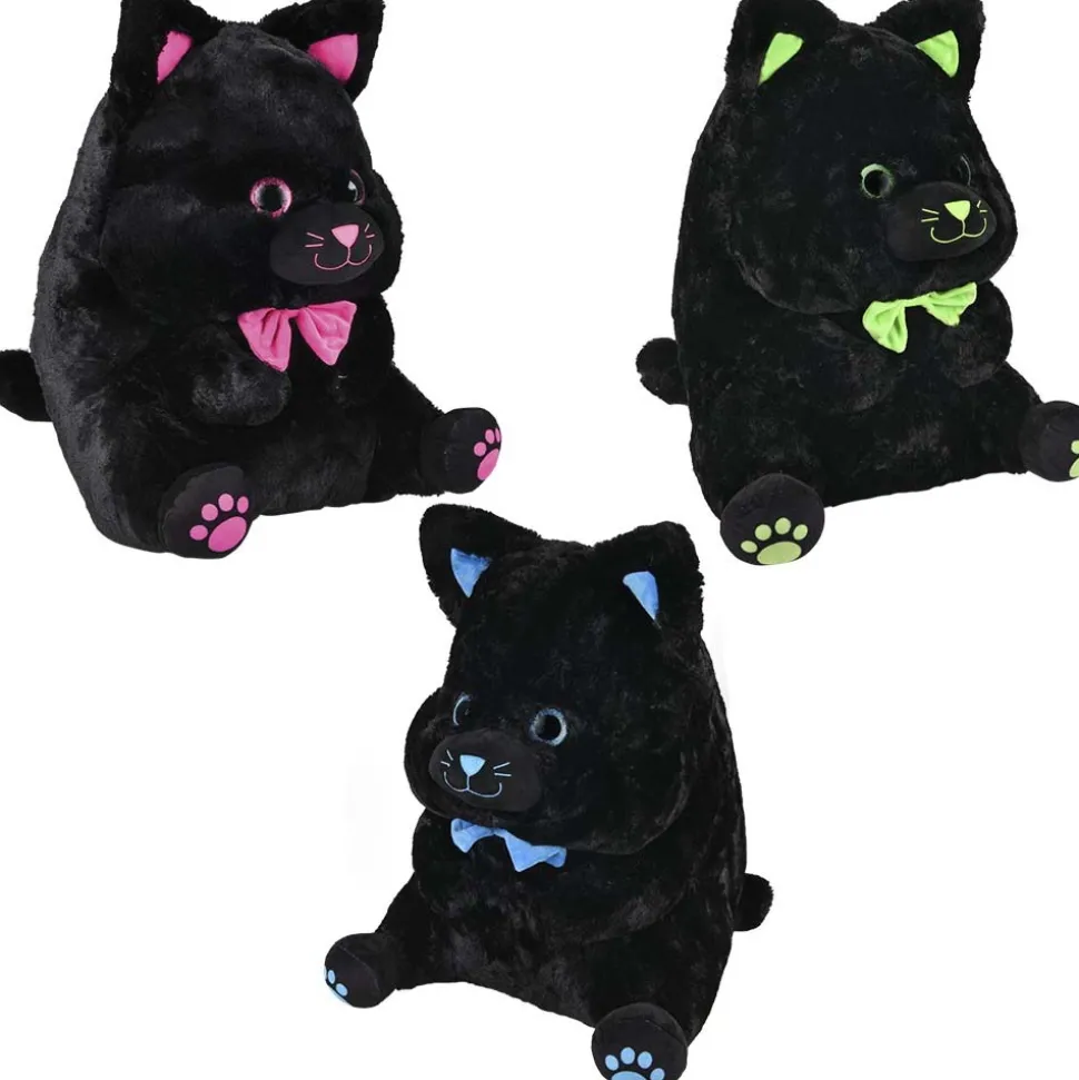 Plush Belly Buddy Black Cat Assorted 20" (EACH)