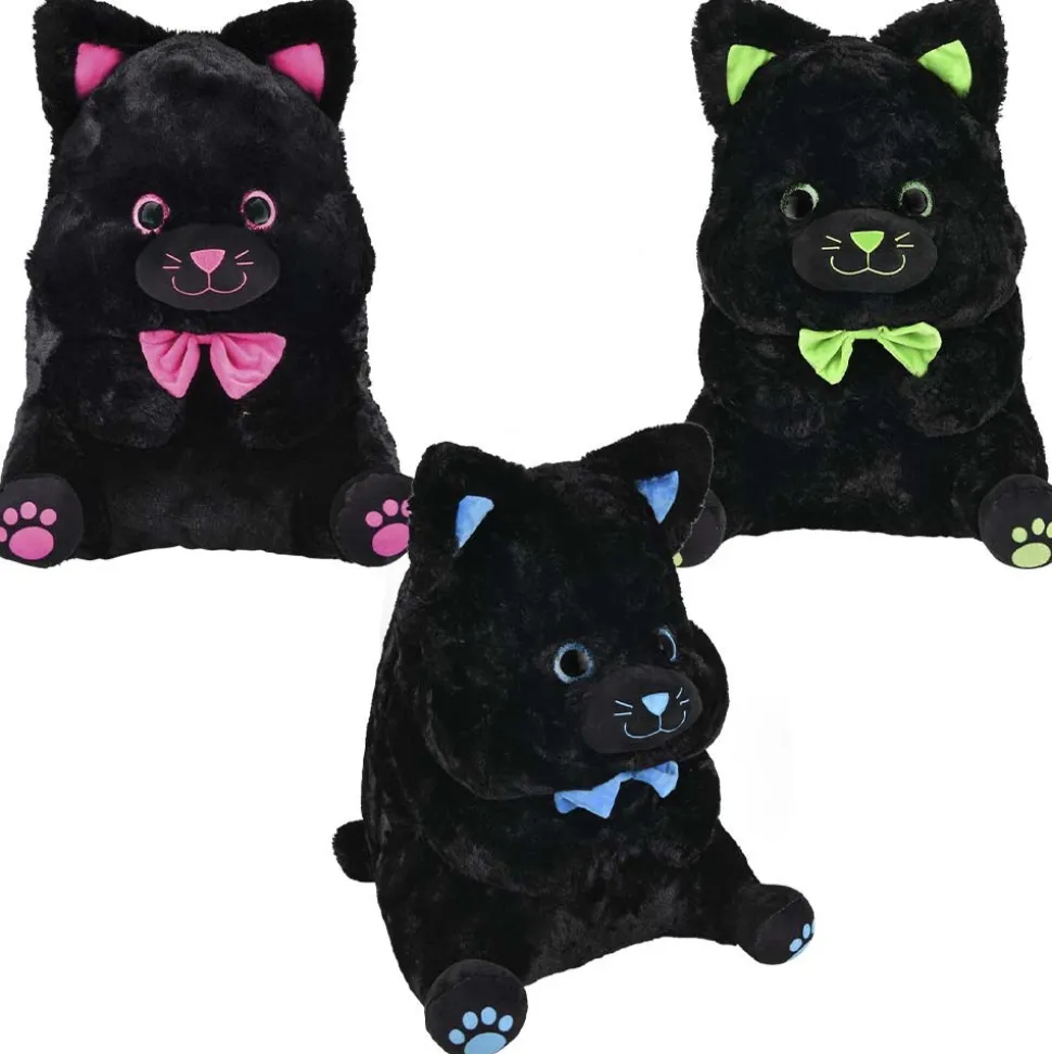 Plush Belly Buddy Black Cat Assorted 20" (EACH)