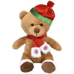 Plush Christmas Character With Scarf Assorted 8