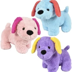 Plush Colorful Dog Assorted 12