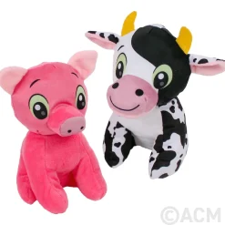 Plush Cow and Pig 7" (DZ)