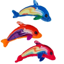 Plush Rainbow Dolphin Assortment 6" (DZ)