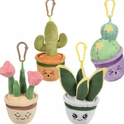 Plush Succulent Backpack Clip Assortment 5