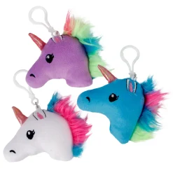 Plush Unicorn Clip Assortment 4" (DZ)