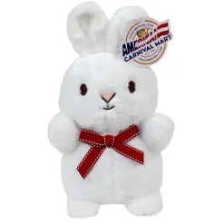 Plush White Bunny With Bow 9" (EACH)