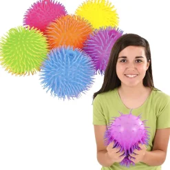 Pom Pom Two-Tone Puffer Ball Assorted 9" (EACH)