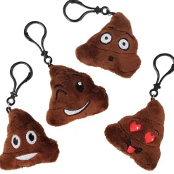 Poop Emoticon Keychain Assortment 2.75" (DZ)