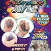 Rainbow Squeeze Mesh Balls 3" (DZ)