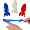 Red White and Blue Flying Stretchy Rocket Assortment 3.5" (100 PACK)
