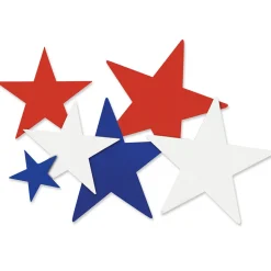 Red White and Blue Star Cutout Assortment (9 PACK)