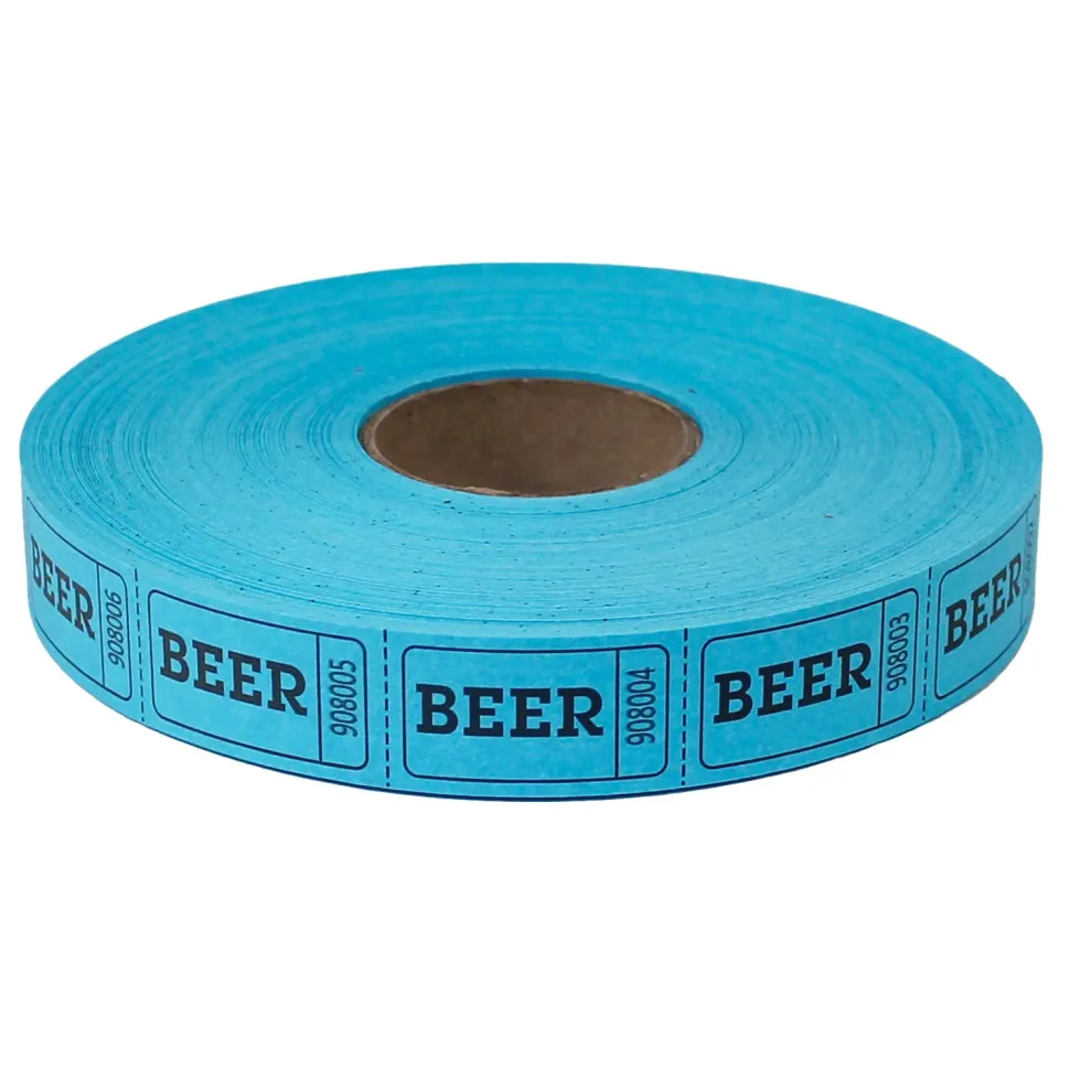 Roll Tickets - Beer - Blue 2000 Roll (EACH)