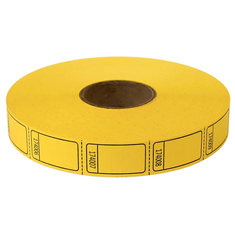 Roll Tickets - Blank - Yellow 2000 Roll (EACH)