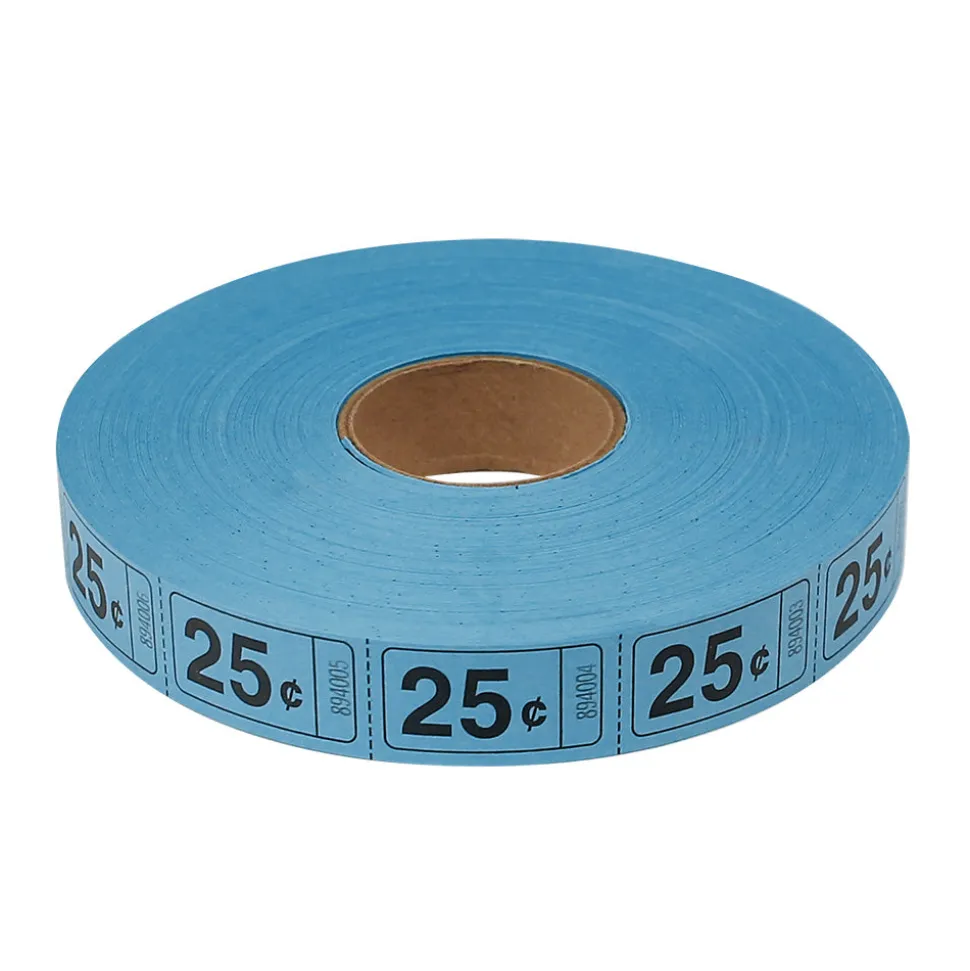 Roll Tickets - 25 Cent - Blue 2000 Roll (EACH)