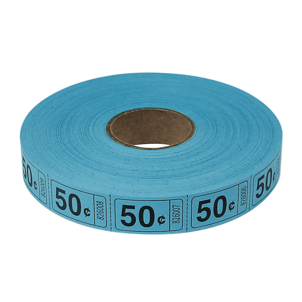 Roll Tickets - 50 Cent - Blue 2000 Roll (EACH)