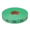 Roll Tickets - 25 Cent - Green 2000 Roll (EACH)