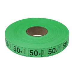 Roll Tickets - 50 Cent - Green 2000 Roll (EACH)