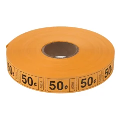 Roll Tickets - 50 Cent - Orange 2000 Roll (EACH)