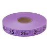 Roll Tickets - 25 Cent - Purple 2000 Roll (EACH)