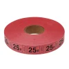 Roll Tickets - 25 Cent - Red 2000 Roll (EACH)