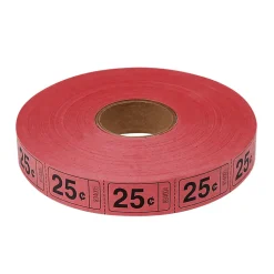 Roll Tickets - 25 Cent - Red 2000 Roll (EACH)