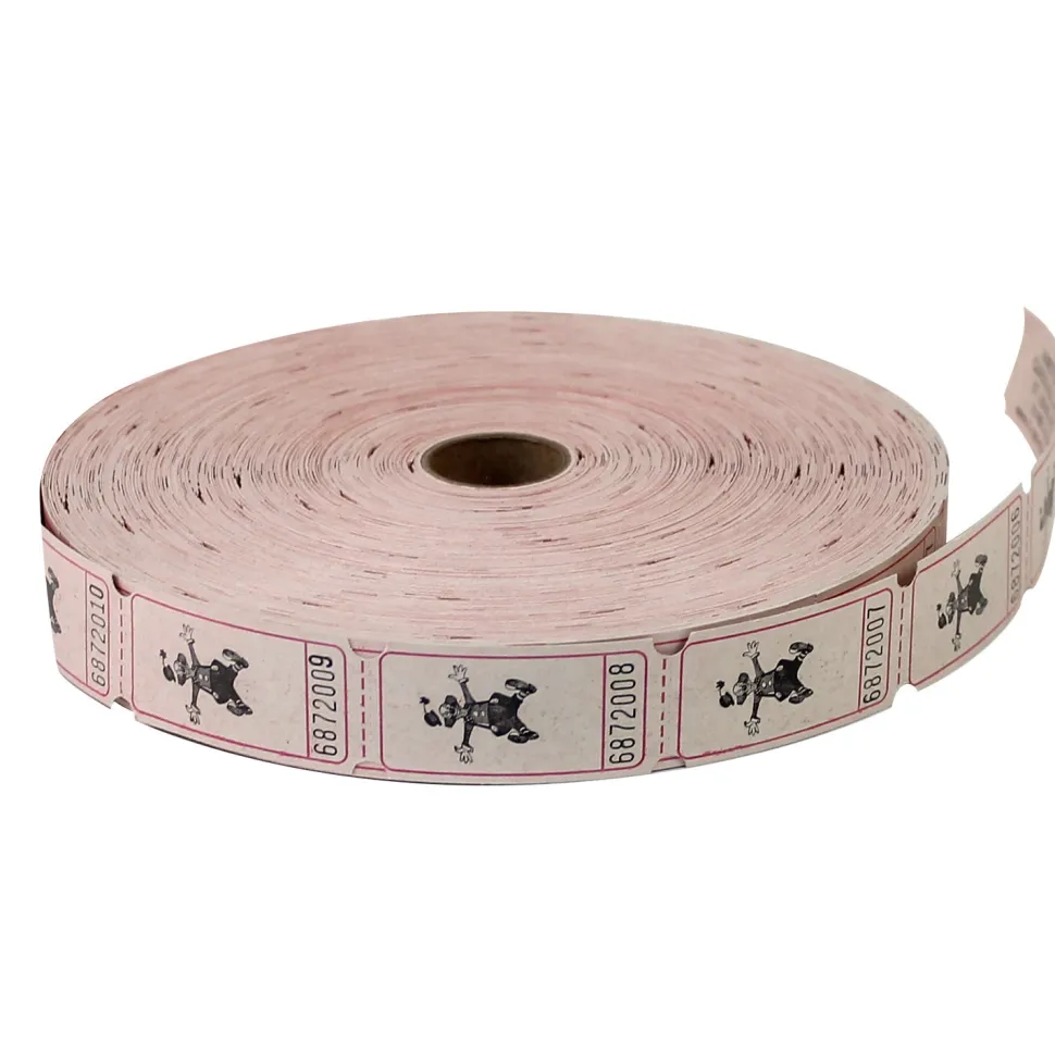 Roll Tickets - Clown - Pink 2000 Roll (EACH)