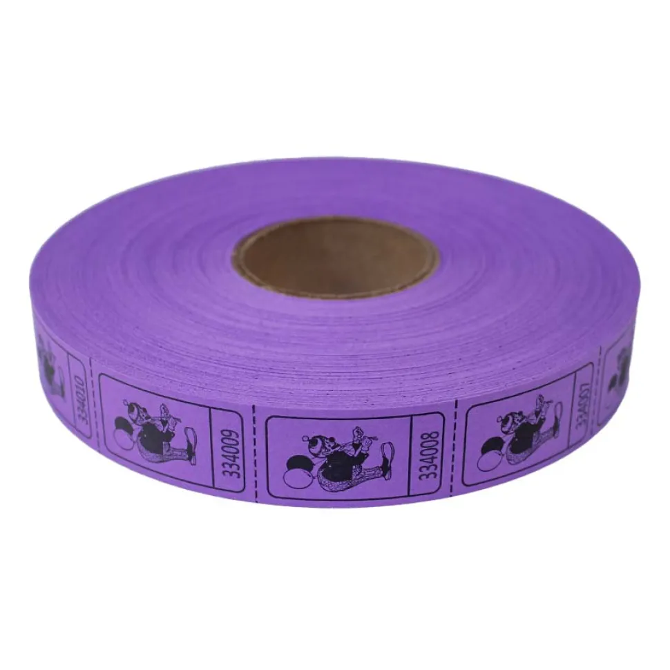 Roll Tickets - Clown - Purple 2000 Roll (EACH)