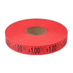 Roll Tickets - Dollar - Red 2000 Roll (EACH)