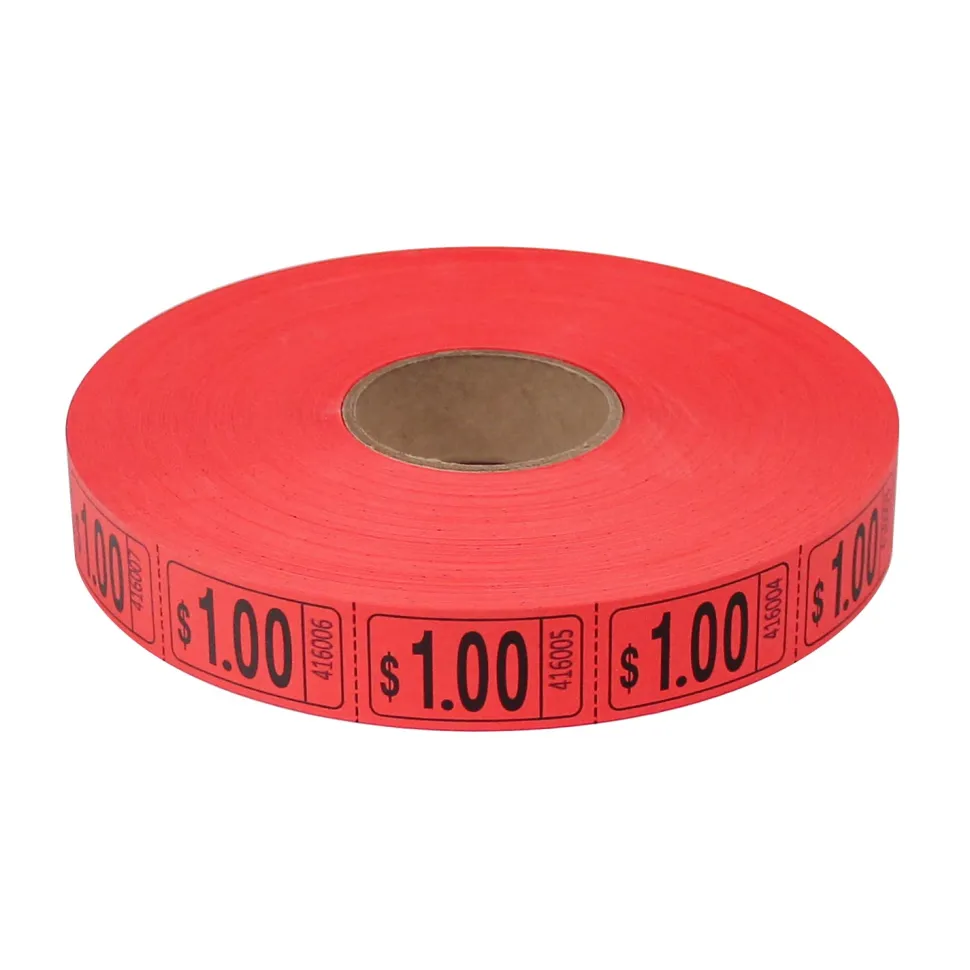 Roll Tickets - Dollar - Red 2000 Roll (EACH)