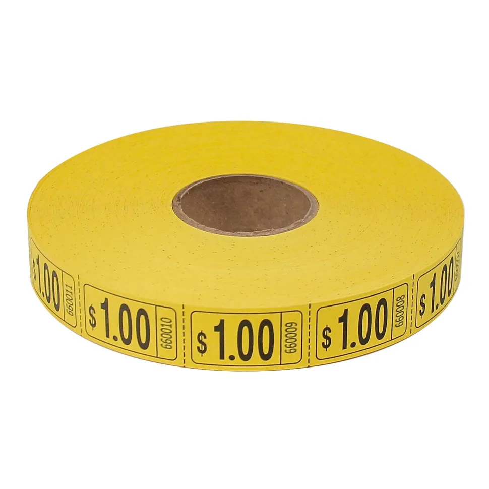Roll Tickets - Dollar - Yellow 2000 Roll (EACH)