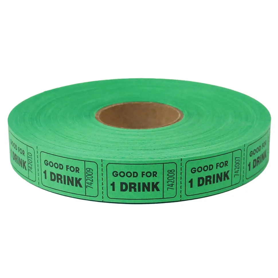 Roll Tickets - Drink - Green 2000 Roll (EACH)
