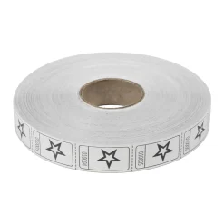 Roll Tickets - Star - White 2000 Roll (EACH)