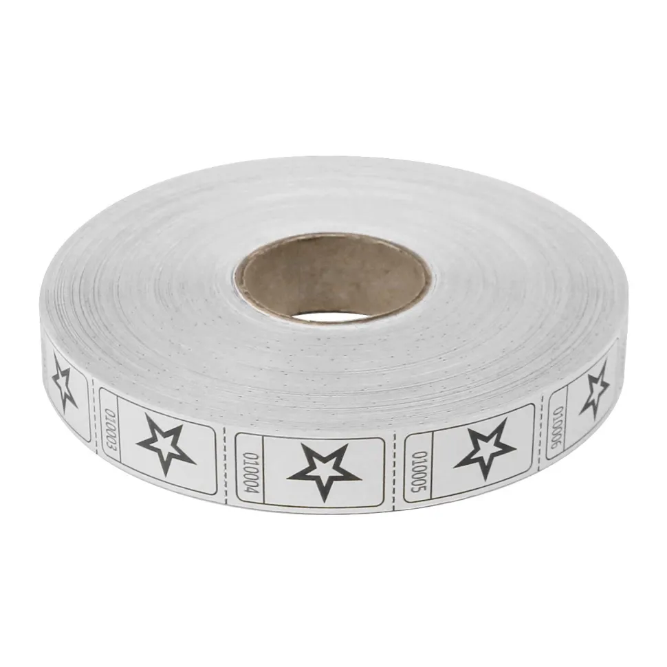 Roll Tickets - Star - White 2000 Roll (EACH)