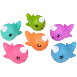 Rubber Water Squirting Narwhal 2" (DZ)