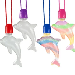 Sand Art Bottle Necklace - Dolphin 3" (DZ)