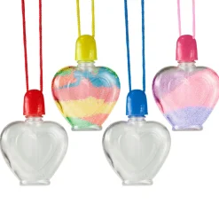 Sand Art Bottle Necklace - Heart 3" (DZ)