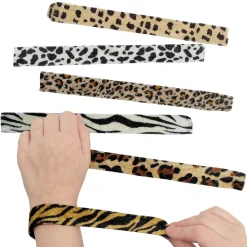 Slap Bracelet Assortment - Animal Print 9.5" (DZ)