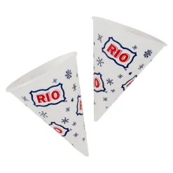Snow Cone Paper Cones 6 oz (200 PACK)