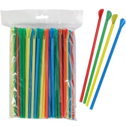 Snow Cone Spoon Straws (200 PACK)