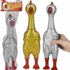 Sparkle Rubber Chicken Assorted 13.25" (EACH)
