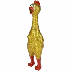 Sparkle Rubber Chicken Assorted 13.25" (EACH)