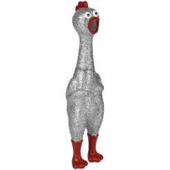Sparkle Rubber Chicken Assorted 13.25