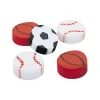 Sport Ball Eraser Assortment .75" (144 PACK)
