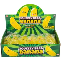 Squeezy Bead Banana Assortment 5.5" (DZ)