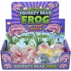 Squeezy Bead Frog Assortment 3.5" (DZ)