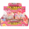 Squeezy Bead Ice Cream Cone Assortment 3.5" (DZ)