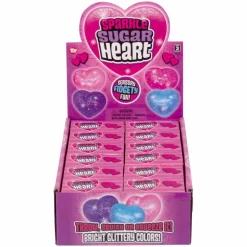 Squeezy Sparkle Sugar Heart Assortment 2.5" (DZ)