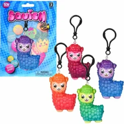 Squish Alpaca Backpack Clip Assortment 3