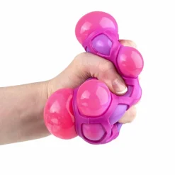 Squish And Stretch Honeycomb Ball Assorted 3" (EACH)